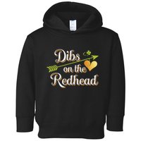 Dibs On The Redhead Funny St Patricks Day Drinking Toddler Hoodie