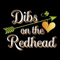 Dibs On The Redhead Funny St Patricks Day Drinking Wool Snapback Cap