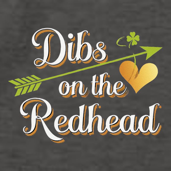 Dibs On The Redhead Funny St Patricks Day Drinking Vector Backpack