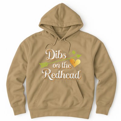 Dibs On The Redhead Funny St Patricks Day Drinking Hoodie