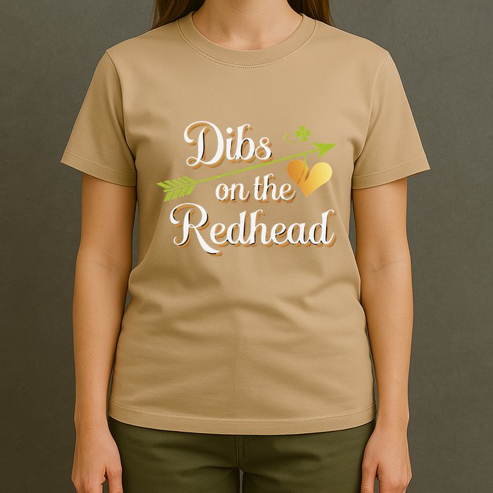 Dibs On The Redhead Funny St Patricks Day Drinking T-Shirt