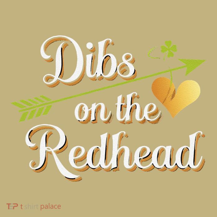 Dibs On The Redhead Funny St Patricks Day Drinking Cooling Performance Long Sleeve Crew