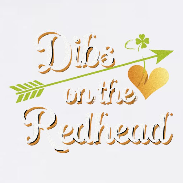 Dibs On The Redhead Funny St Patricks Day Drinking Garment-Dyed Sweatshirt