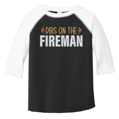 Dibs On The Fire Firefighter Wife Friend Funny Gift Cute Gift Toddler Fine Jersey T-Shirt