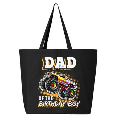 Dad Of The Birthday Boy Monster Truck Birthday Novelty Gift 25L Jumbo Tote