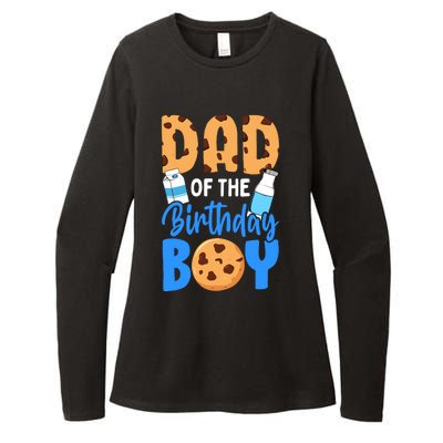 Dad Of The Birthday Boy Milk And Cookies 1st Birthday Womens CVC Long Sleeve Shirt