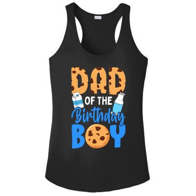 Dad Of The Birthday Boy Milk And Cookies 1st Birthday Ladies PosiCharge Competitor Racerback Tank