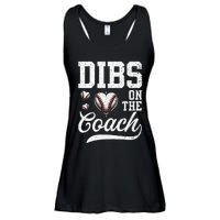 Dibs On The Coach Coachs Wife Quote Baseball Mom Ladies Essential Flowy Tank