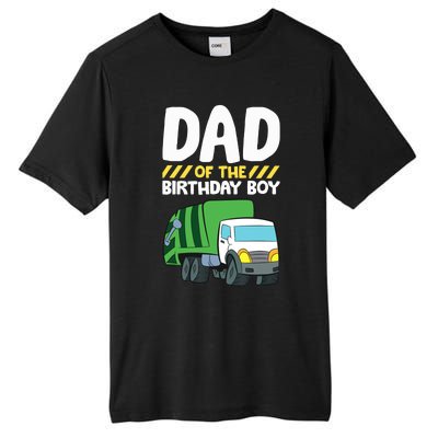 Dad Of The Birthday Boy Garbage Truck Birthday Party Tall Fusion ChromaSoft Performance T-Shirt