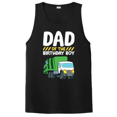 Dad Of The Birthday Boy Garbage Truck Birthday Party PosiCharge Competitor Tank