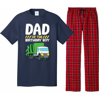 Dad Of The Birthday Boy Garbage Truck Birthday Party Pajama Set