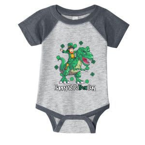 Dino St Patricks Day Shirt Kids Toddler Boys Leprechaun Infant Baby Jersey Bodysuit