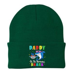 Daddy Of The Shark Birthday Family Matching Birthday Son Knit Cap Winter Beanie