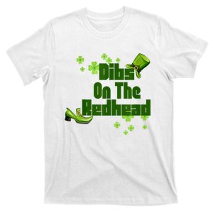 Dibs On The Redhead Funny St Patricks Day T-Shirt