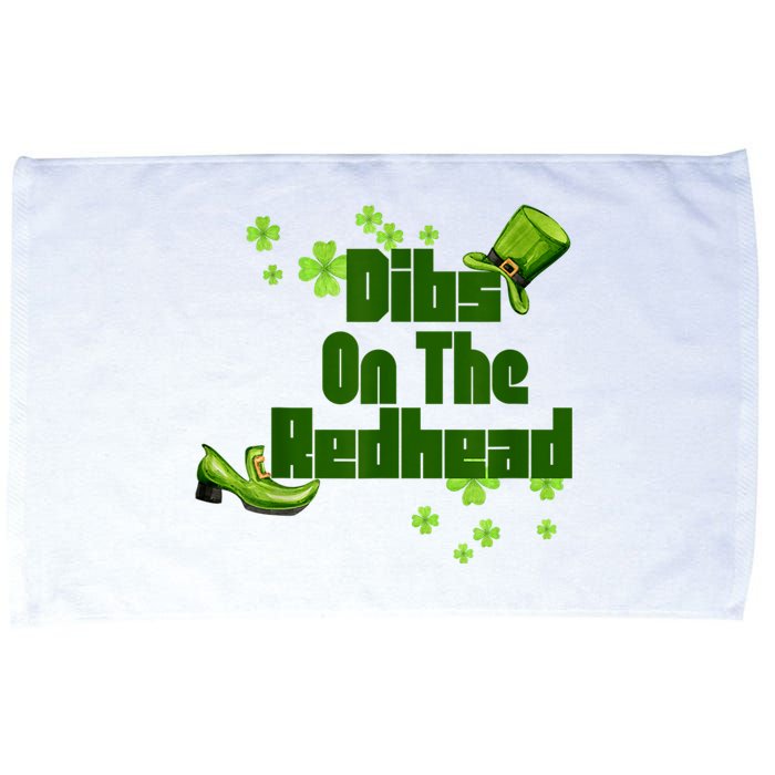 Dibs On The Redhead Funny St Patricks Day Microfiber Hand Towel