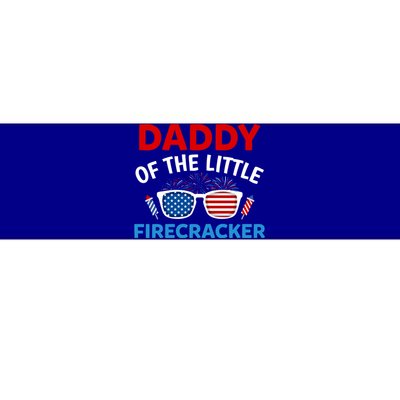 Daddy Of The Little Firecracker 4th Of July Birthday Funny Gift Bumper Sticker