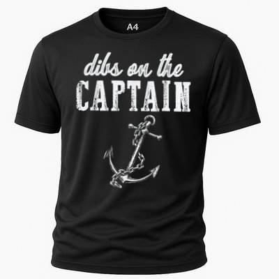 Dibs On The Captain Funny Captain Wife Retro Vintage Design Performance Shirt