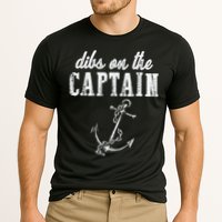 Dibs On The Captain Funny Captain Wife Retro Vintage Design Performance Shirt