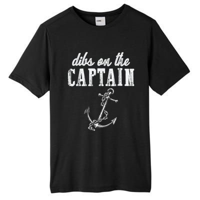 Dibs On The Captain Funny Captain Wife Retro Vintage Design Tall Fusion ChromaSoft Performance T-Shirt