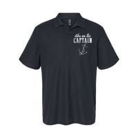 Dibs On The Captain Funny Captain Wife Retro Vintage Design Softstyle Adult Sport Polo