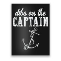Dibs On The Captain Funny Captain Wife Retro Vintage Design Poster