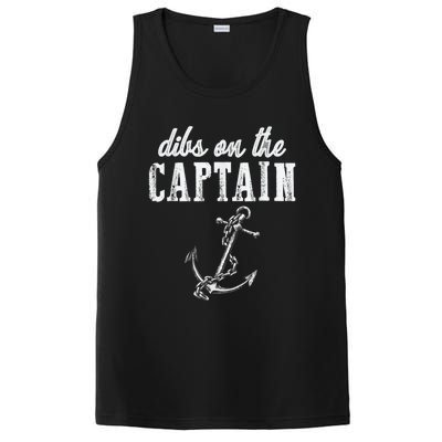 Dibs On The Captain Funny Captain Wife Retro Vintage Design PosiCharge Competitor Tank