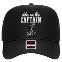 Dibs On The Captain Funny Captain Wife Retro Vintage Design Hat