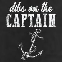 Dibs On The Captain Funny Captain Wife Retro Vintage Design Hat