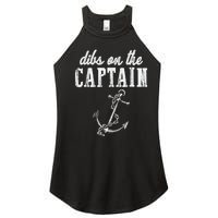 Dibs On The Captain Funny Captain Wife Retro Vintage Design Women's Perfect Tri Rocker Tank