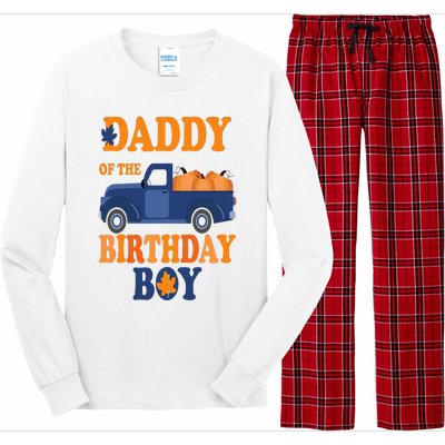 Daddy of The Pumpkin Truck 1st Birthday Family Long Sleeve Pajama Set