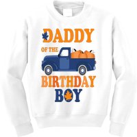 Daddy of The Pumpkin Truck 1st Birthday Family Kids Sweatshirt