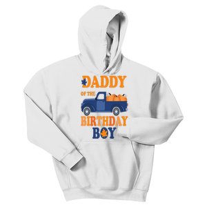 Daddy of The Pumpkin Truck 1st Birthday Family Kids Hoodie