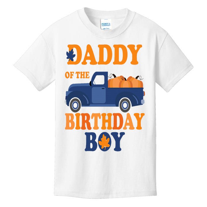 Daddy of The Pumpkin Truck 1st Birthday Family Kids T-Shirt