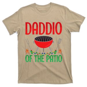 Daddio Of The Patio Xmas Lights Barbecue Grilling Christmas T-Shirt