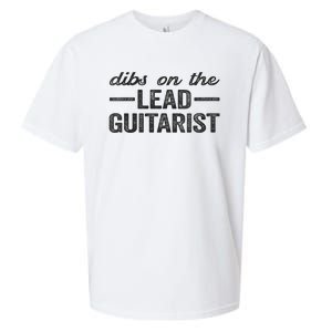 Dibs On The Lead Guitarist Funny Lead Guitarist Wife Sueded Cloud Jersey T-Shirt