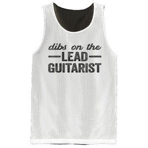 Dibs On The Lead Guitarist Funny Lead Guitarist Wife Mesh Reversible Basketball Jersey Tank