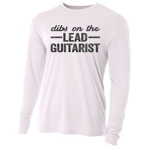 Dibs On The Lead Guitarist Funny Lead Guitarist Wife Cooling Performance Long Sleeve Crew