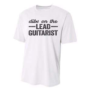 Dibs On The Lead Guitarist Funny Lead Guitarist Wife Performance Sprint T-Shirt