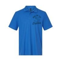 Dibs On The Captain Funny Boating Captain Gift Softstyle Adult Sport Polo