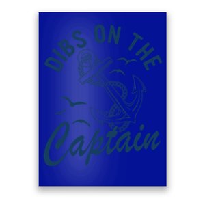 Dibs On The Captain Funny Boating Captain Gift Poster