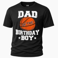 Dad Of The Birthday Boy Basketball Father Daddy Funny Cooling Performance Crew T-Shirt
