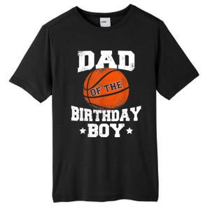 Dad Of The Birthday Boy Basketball Father Daddy Funny Tall Fusion ChromaSoft Performance T-Shirt