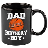 Dad Of The Birthday Boy Basketball Father Daddy Funny 11oz C Handle Ceramic Mug