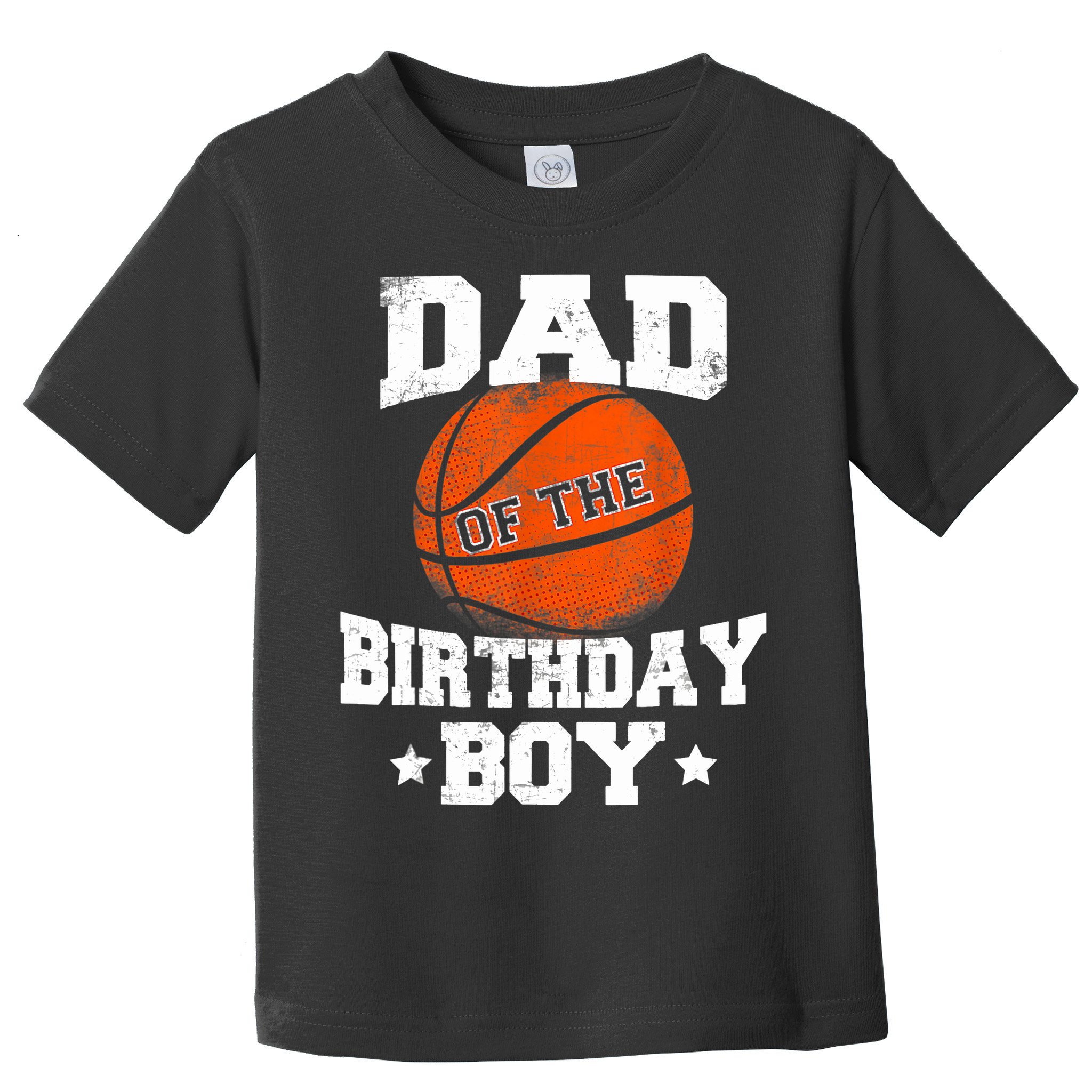 Dad Of The Birthday Boy Basketball Father Daddy Funny Toddler T-Shirt