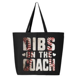 Dibs on the Coach Funny Baseball Coach's Wife 25L Jumbo Tote