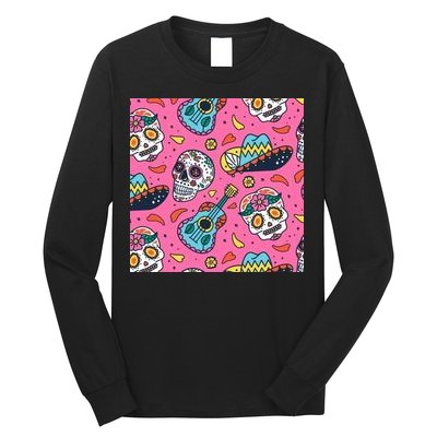 Day Of The Dead Guitar Long Sleeve Shirt