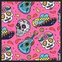 Day Of The Dead Guitar 11oz C Handle Ceramic Mug