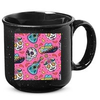 Day Of The Dead Guitar 15oz Campfire Ceramic Mug