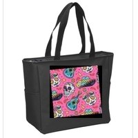 Day Of The Dead Guitar Zip Tote Bag