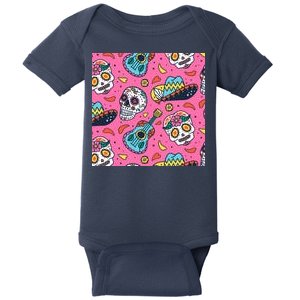 Day Of The Dead Guitar Baby Bodysuit